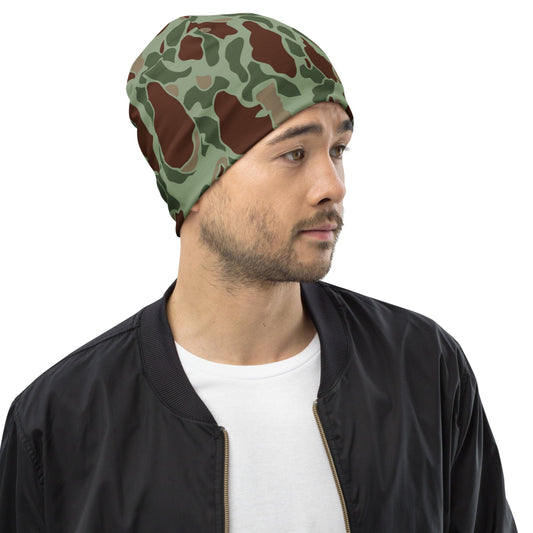 American WW2 M1942 Frog Skin Raider CAMO Beanie