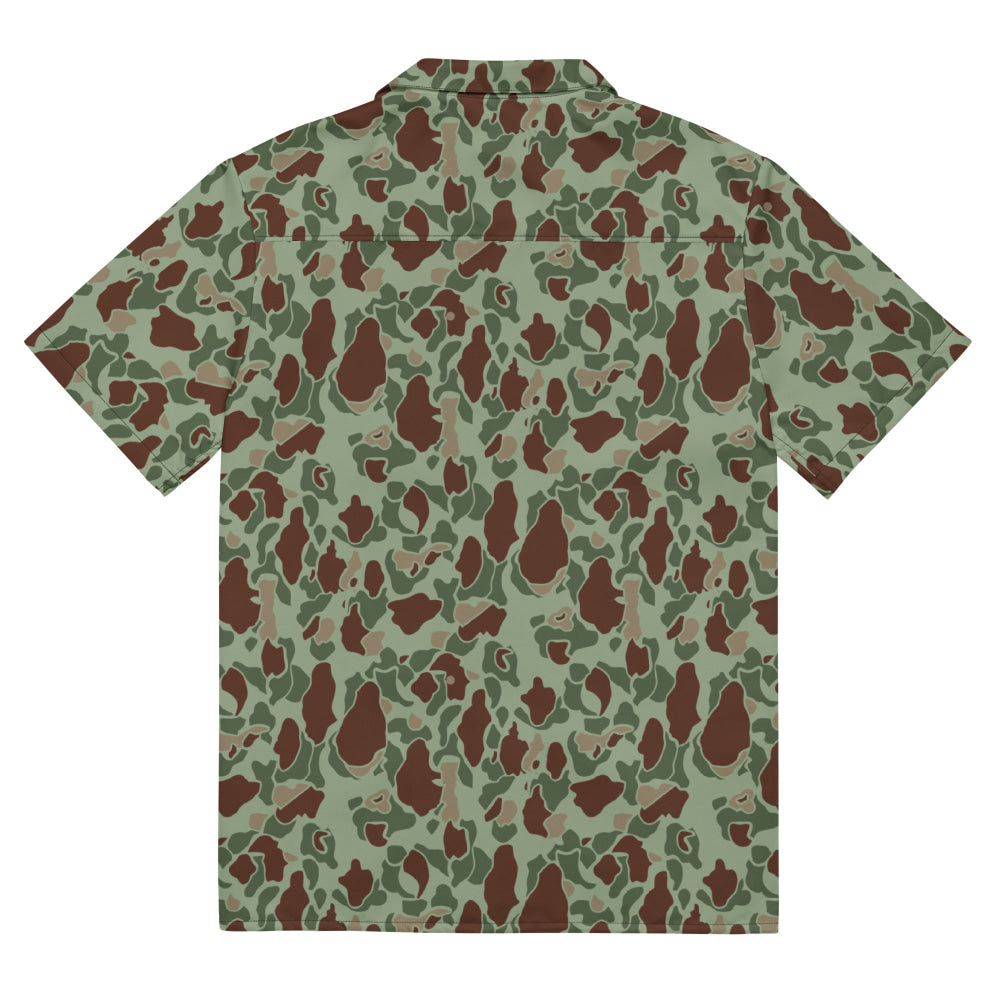 American WW2 M1942 Frog Skin Raider CAMO Unisex button shirt - Button Shirt