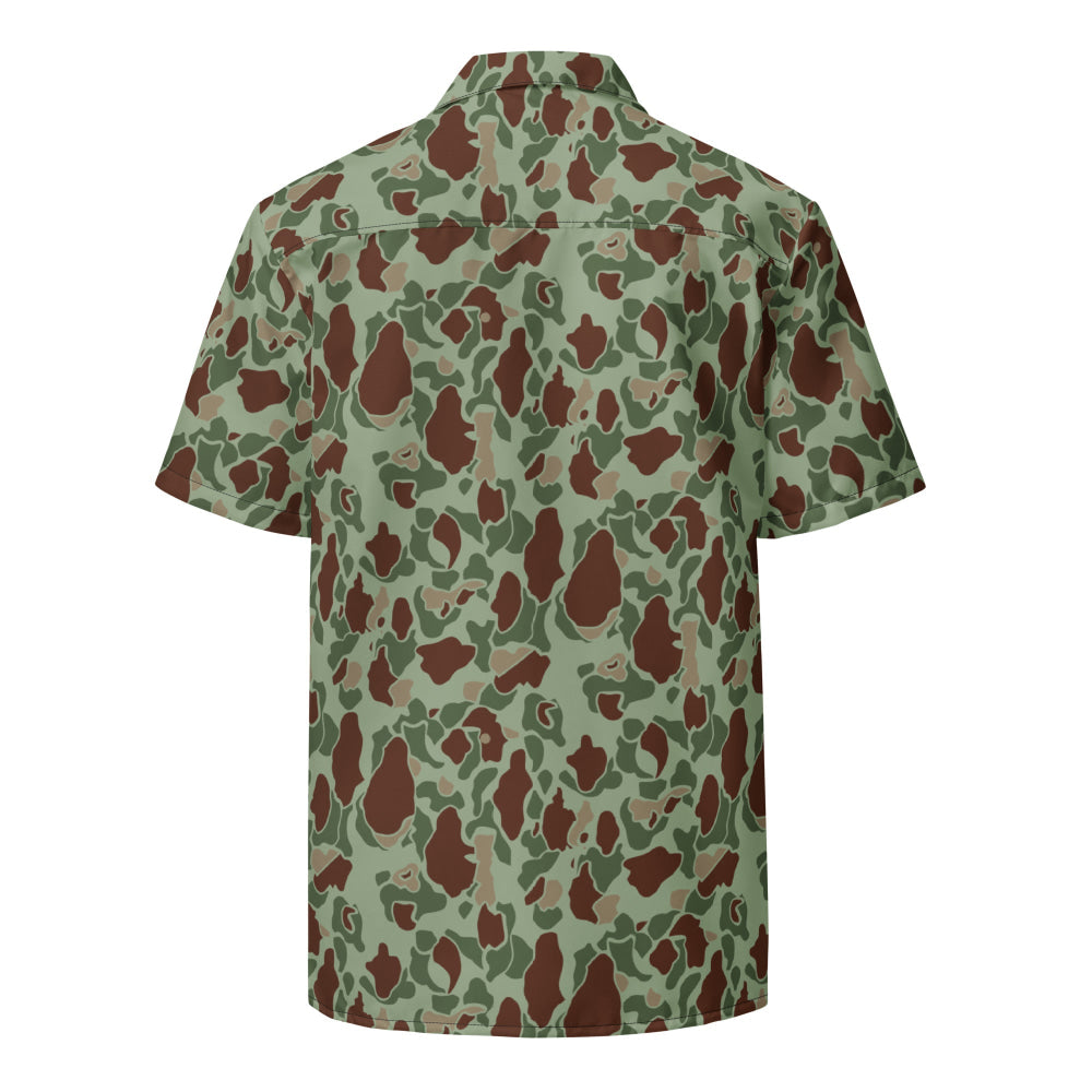 American WW2 M1942 Frog Skin Raider CAMO Unisex button shirt - Button Shirt