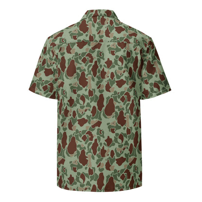 American WW2 M1942 Frog Skin Raider CAMO Unisex button shirt - Button Shirt