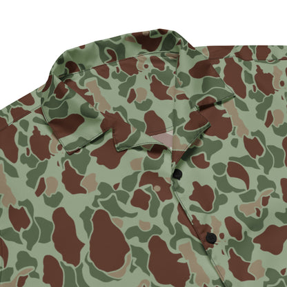 American WW2 M1942 Frog Skin Raider CAMO Unisex button shirt - Button Shirt