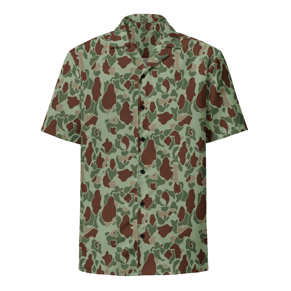 American WW2 M1942 Frog Skin Raider CAMO Unisex button shirt - Button Shirt