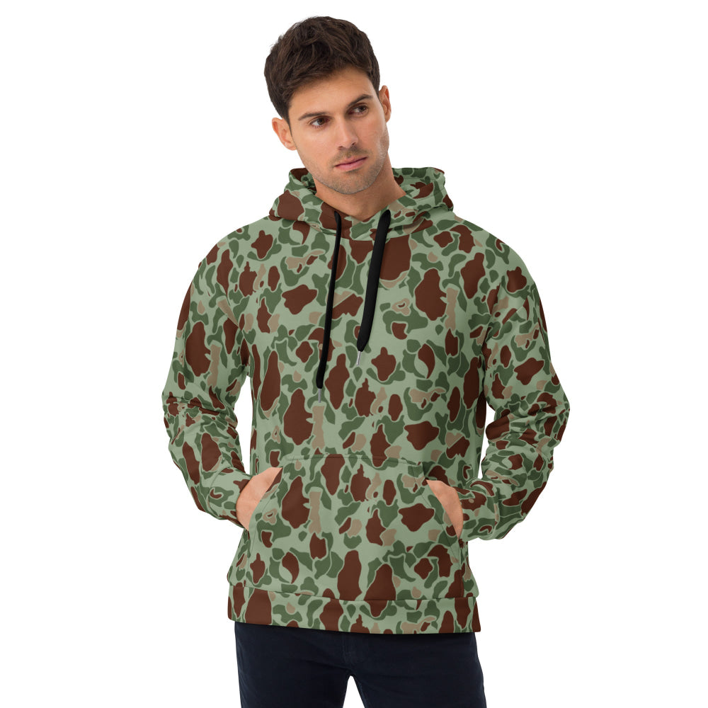 American WW2 M1942 Frog Skin Raider CAMO Unisex Hoodie - 2XS