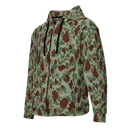 American WW2 M1942 Frog Skin Raider CAMO Unisex zip hoodie - Zip Hoodie