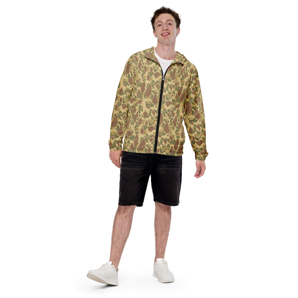 American WW2 M1942 Frog Skin Beach CAMO Men’s windbreaker - Mens Windbreaker