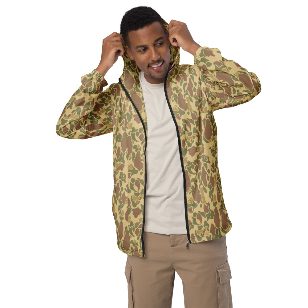 American WW2 M1942 Frog Skin Beach CAMO Men’s windbreaker - Mens Windbreaker