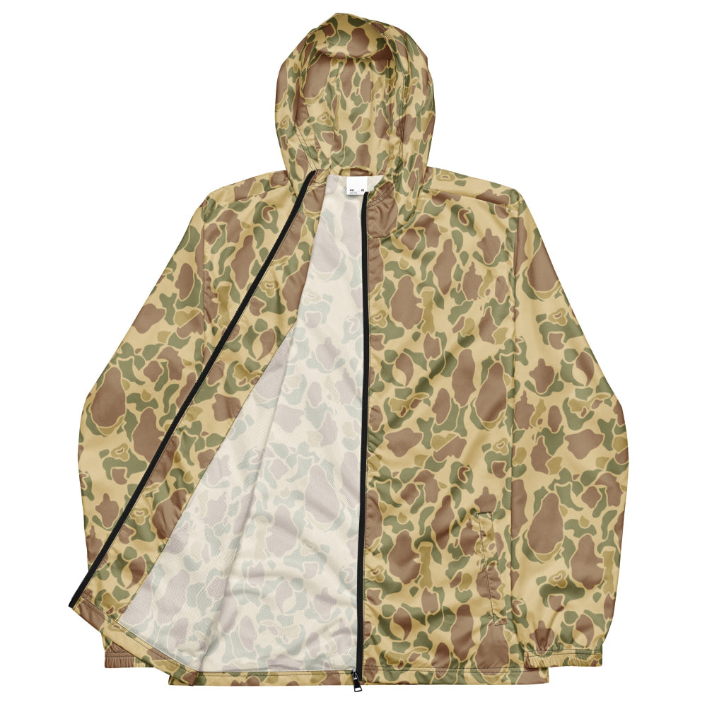 American WW2 M1942 Frog Skin Beach CAMO Men’s windbreaker - Mens Windbreaker