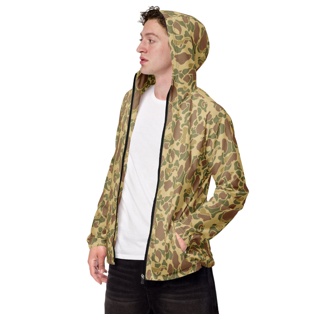 American WW2 M1942 Frog Skin Beach CAMO Men’s windbreaker - XS - Mens Windbreaker