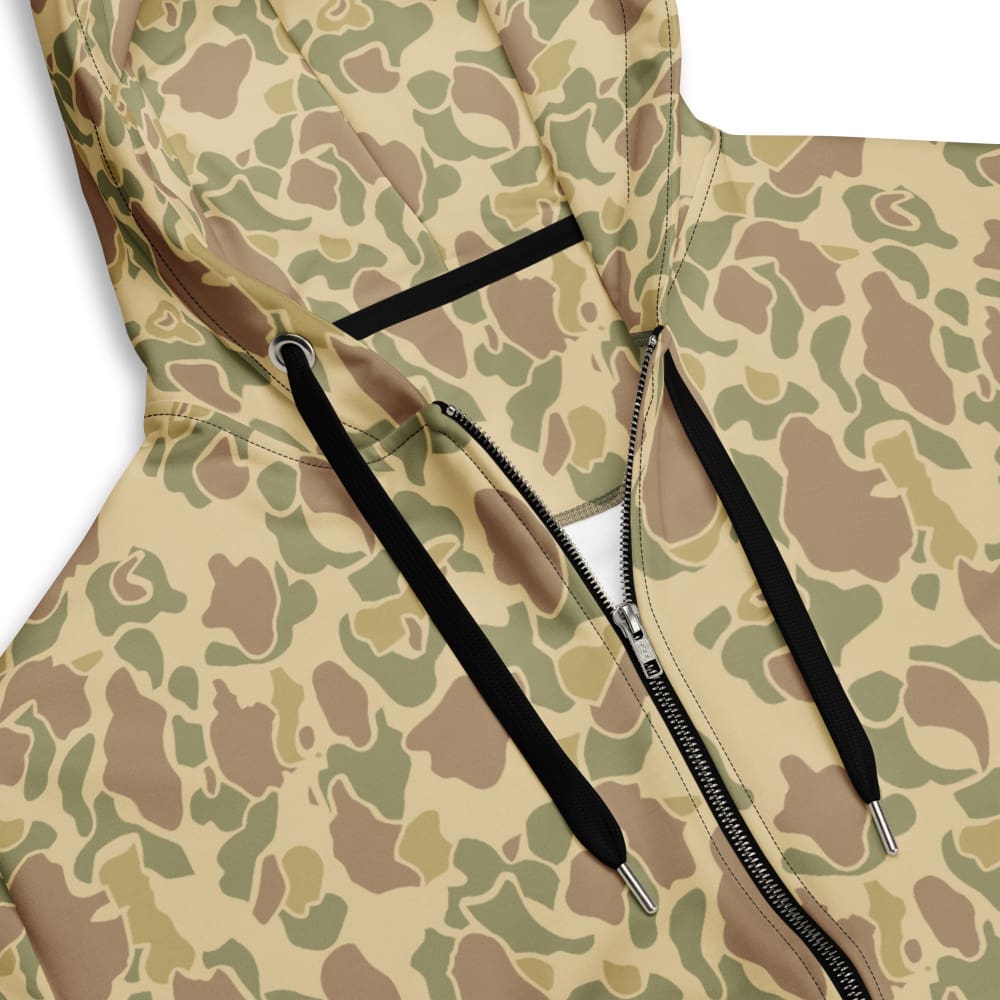 American WW2 M1942 Frogskin Beach CAMO Unisex zip hoodie