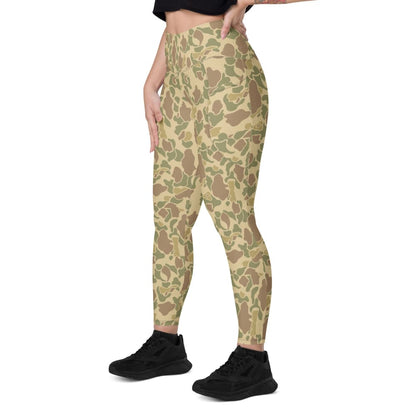American WW2 M1942 Frogskin Beach CAMO Women’s Leggings with pockets