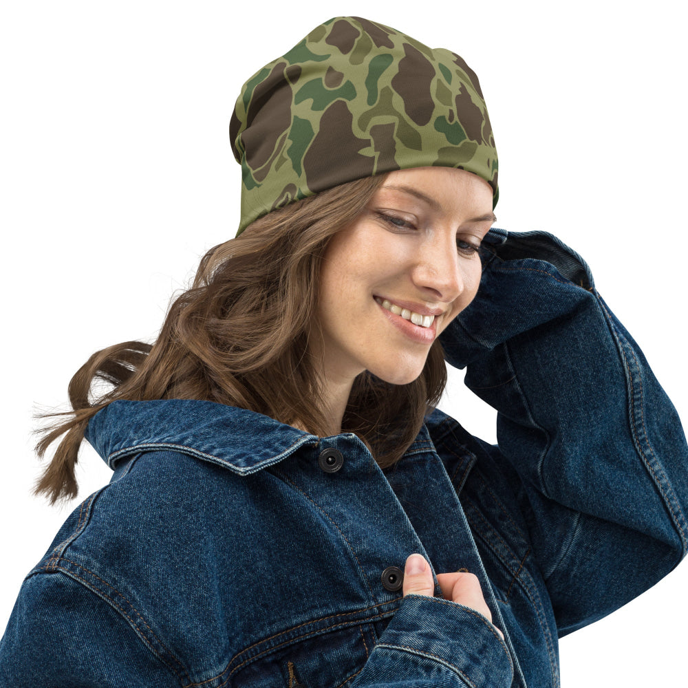 American WW2 M1942 Frog Skin Jungle CAMO Beanie