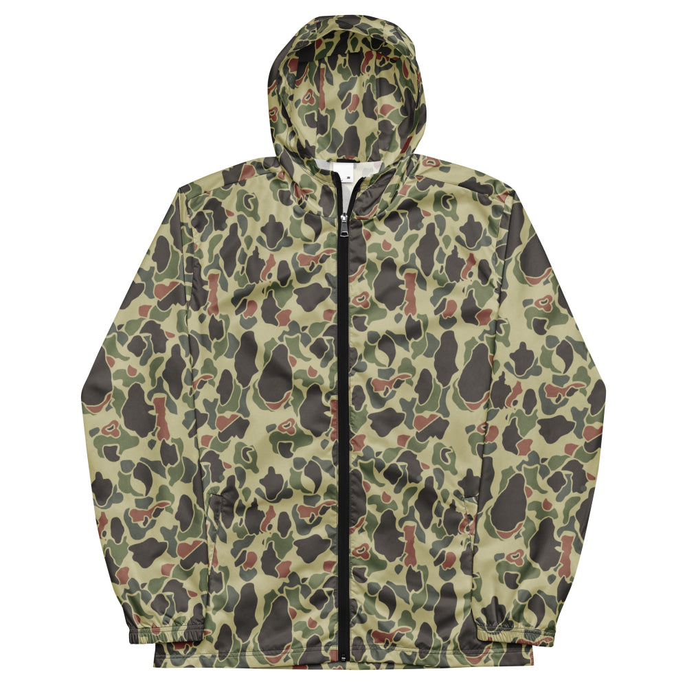 American WW2 M1942 Frog Skin Jungle Faded CAMO Men’s windbreaker - Mens Windbreaker