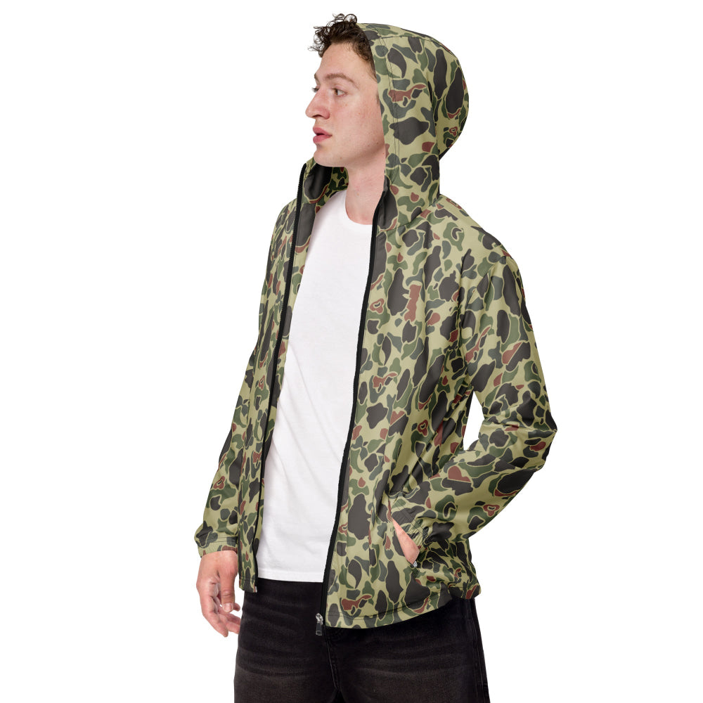 American WW2 M1942 Frog Skin Jungle Faded CAMO Men’s windbreaker - XS - Mens Windbreaker