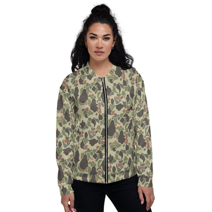 American WW2 M1942 Frog Skin Jungle Faded CAMO Unisex Bomber Jacket