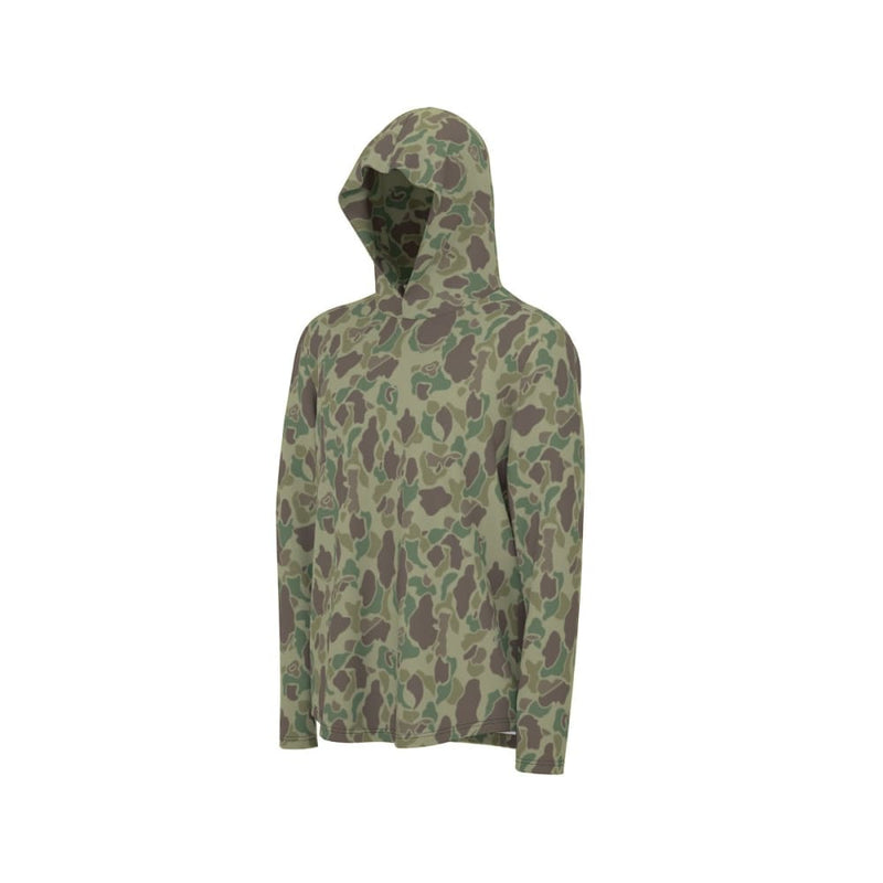 American WW2 M1942 Frogskin Jungle CAMO Men’s Sunscreen Sports Hoodie With Thumb Holes - Mens Sunscreen Sports Hoodie With Thumb Holes