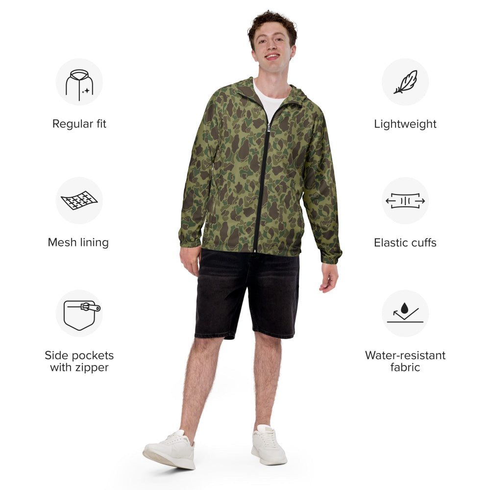 American WW2 M1942 Frog Skin Jungle CAMO Men’s windbreaker - Mens Windbreaker