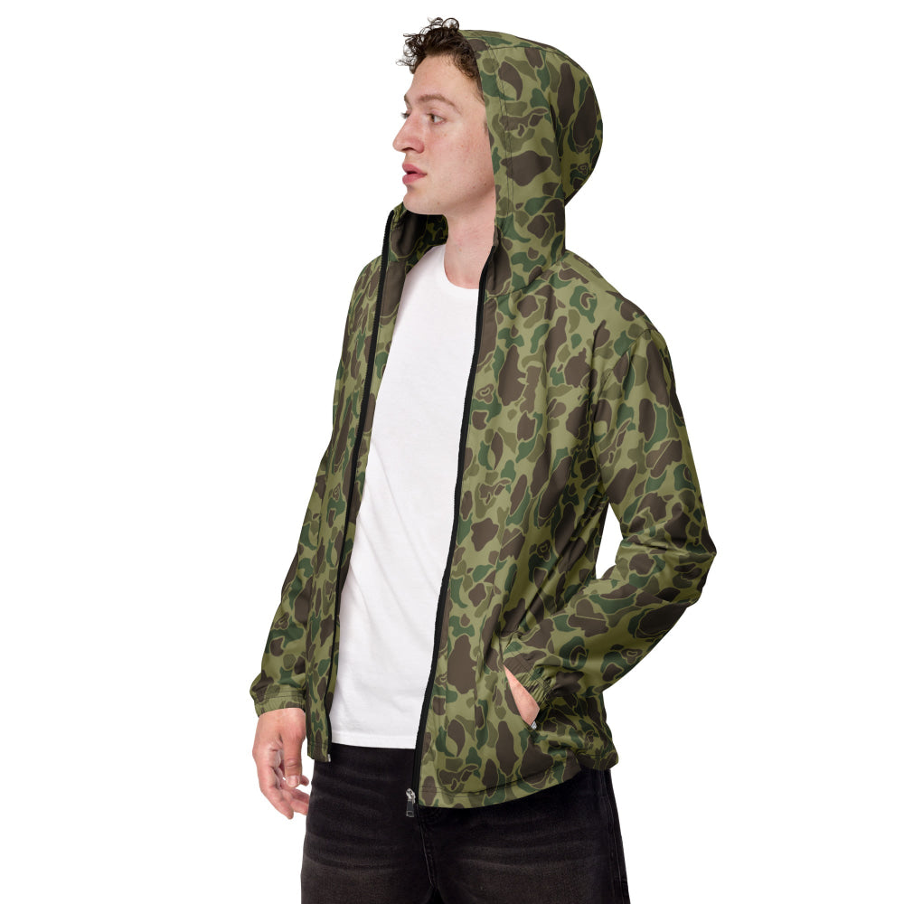 American WW2 M1942 Frog Skin Jungle CAMO Men’s windbreaker - XS - Mens Windbreaker