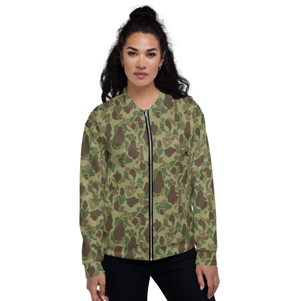 American WW2 M1942 Frog Skin Jungle CAMO Unisex Bomber Jacket