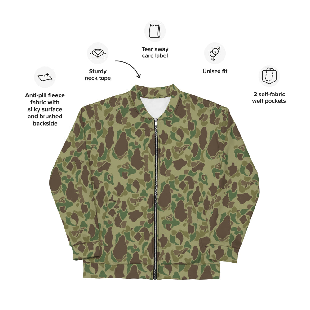 American WW2 M1942 Frog Skin Jungle CAMO Unisex Bomber Jacket