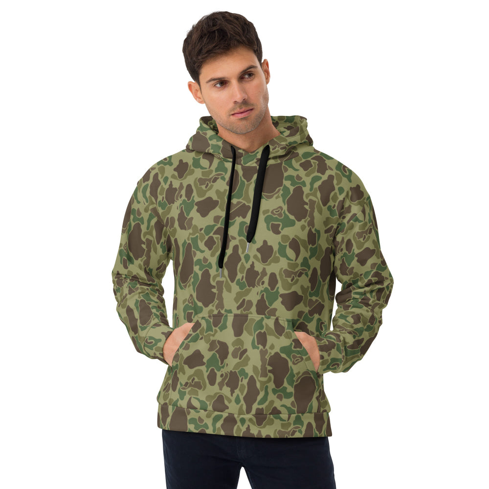 American WW2 M1942 Frog Skin Jungle CAMO Unisex Hoodie - 2XS