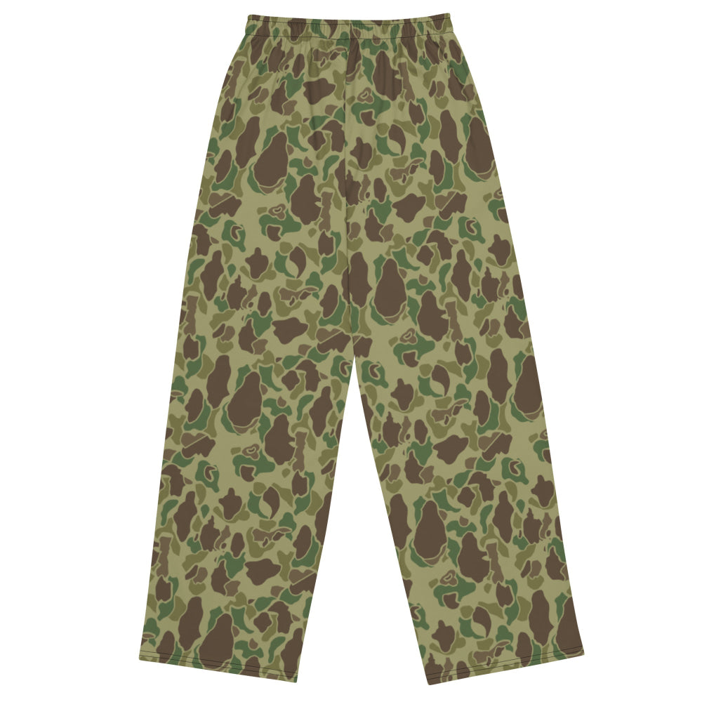 American WW2 M1942 Frog Skin Jungle CAMO unisex wide-leg pants - Unisex Wide-Leg Pants