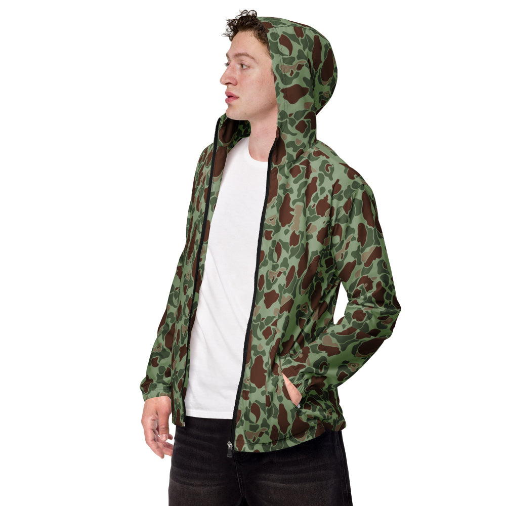 American WW2 M1942 Frog Skin Raider CAMO Men’s windbreaker - XS - Mens Windbreaker