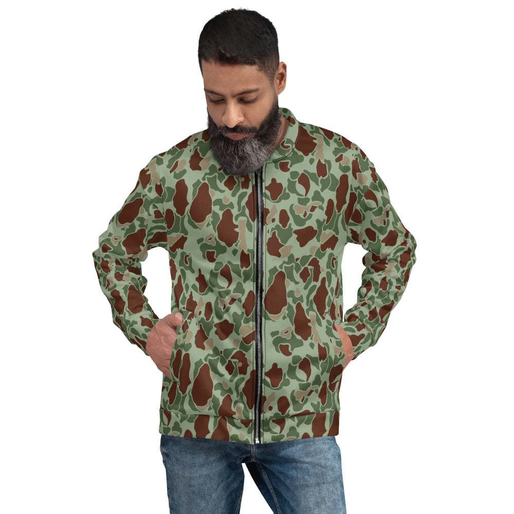 American WW2 M1942 Frog Skin Raider CAMO Unisex Bomber Jacket