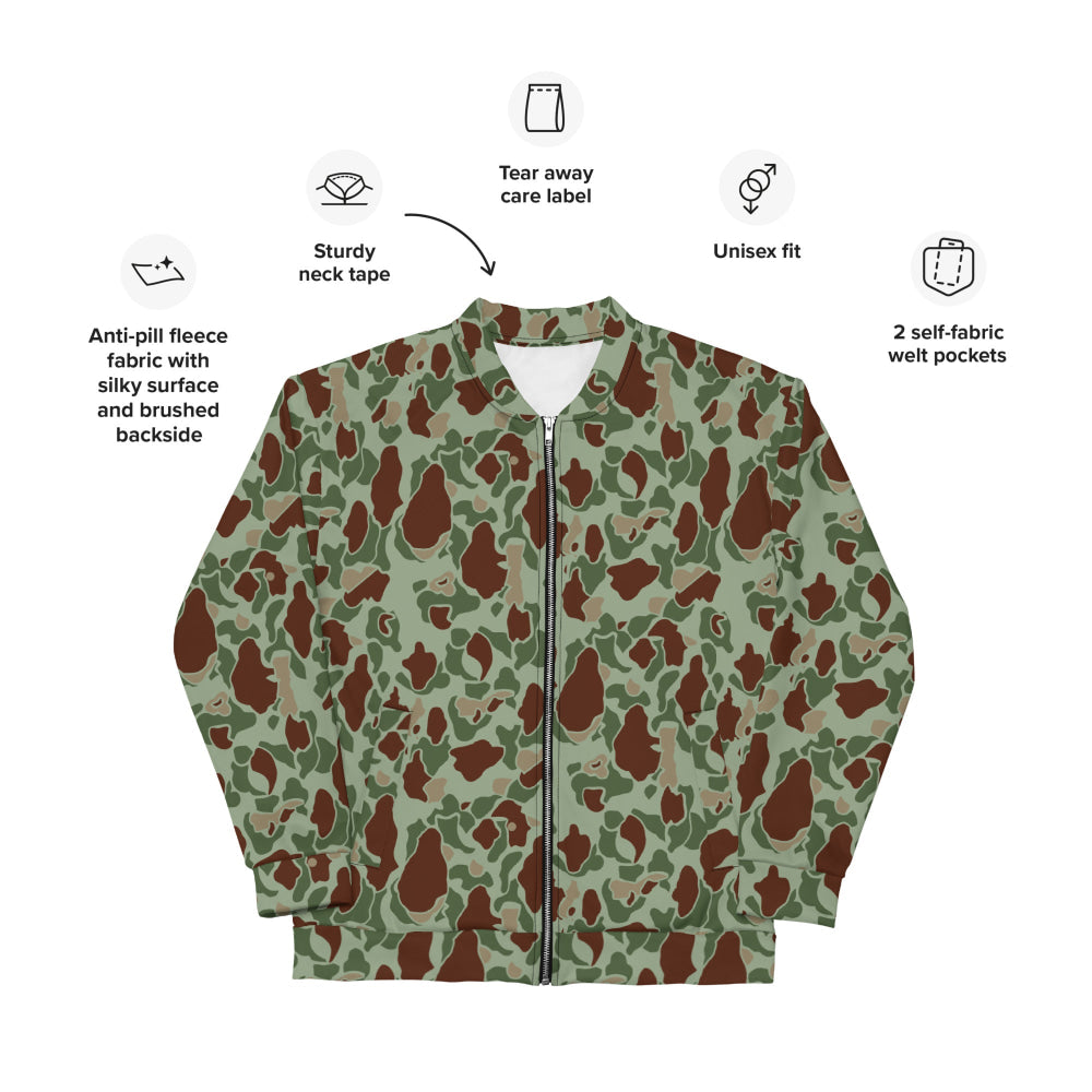 American WW2 M1942 Frog Skin Raider CAMO Unisex Bomber Jacket