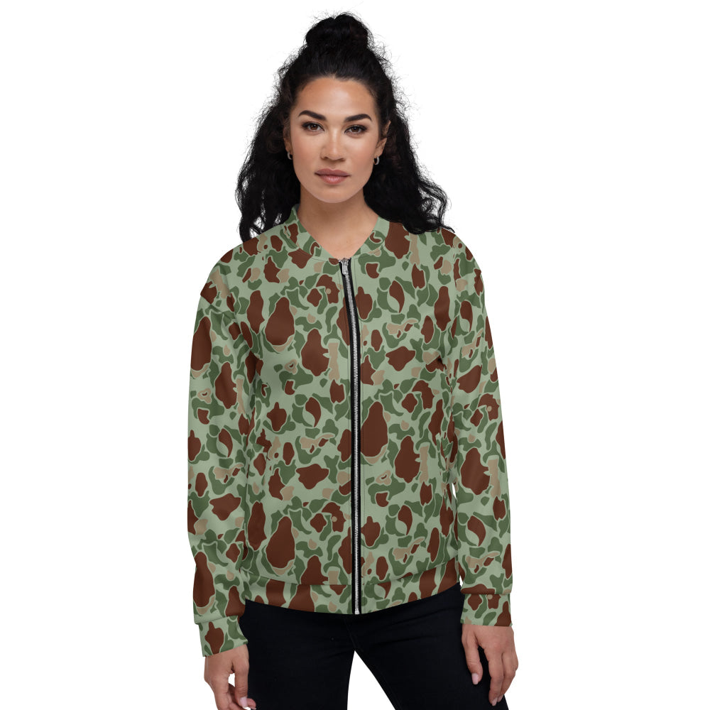 American WW2 M1942 Frog Skin Raider CAMO Unisex Bomber Jacket