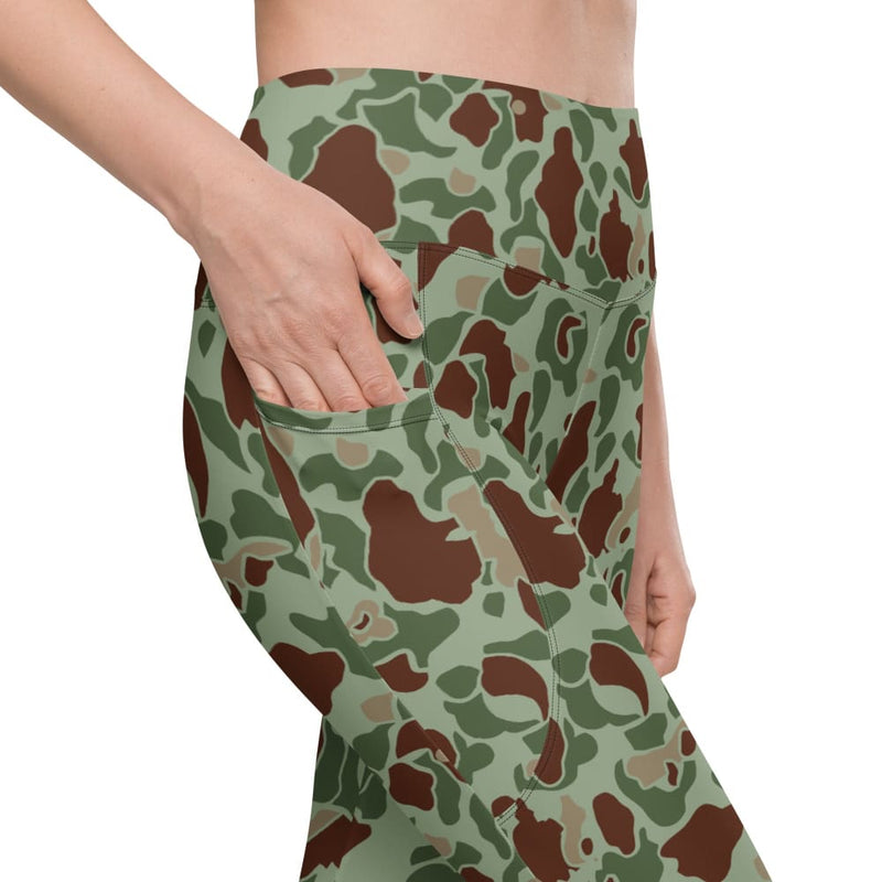 American WW2 M1942 Frogskin Raider CAMO Women’s Leggings with pockets