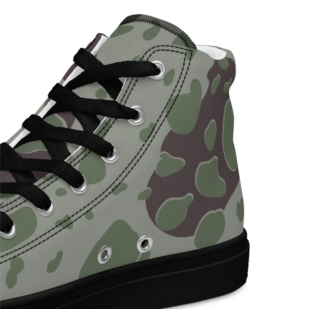 American WW2 MacLaren Experimental CAMO Men’s high top canvas shoes - Mens High Top Canvas Shoes