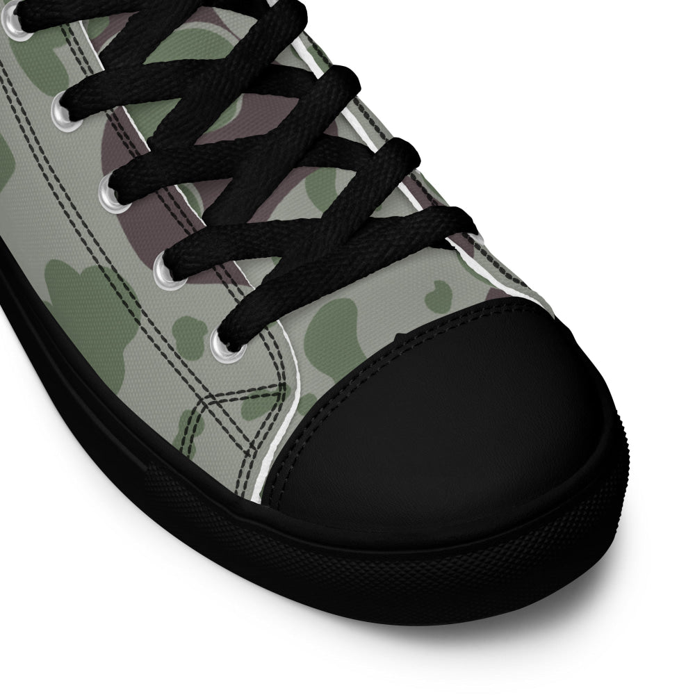 American WW2 MacLaren Experimental CAMO Men’s high top canvas shoes - Mens High Top Canvas Shoes