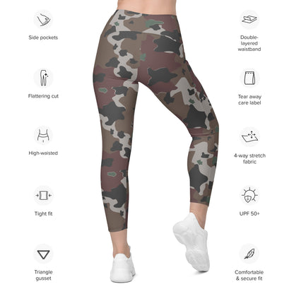 American WW2 Marine Experimental CAMO Leggings with pockets - Womens With Pockets