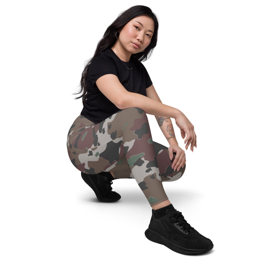 American WW2 Marine Experimental CAMO Leggings with pockets - Womens With Pockets