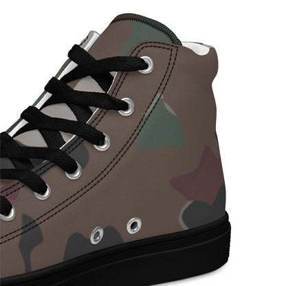 American WW2 Marine Experimental CAMO Men’s high top canvas shoes - Mens High Top Canvas Shoes