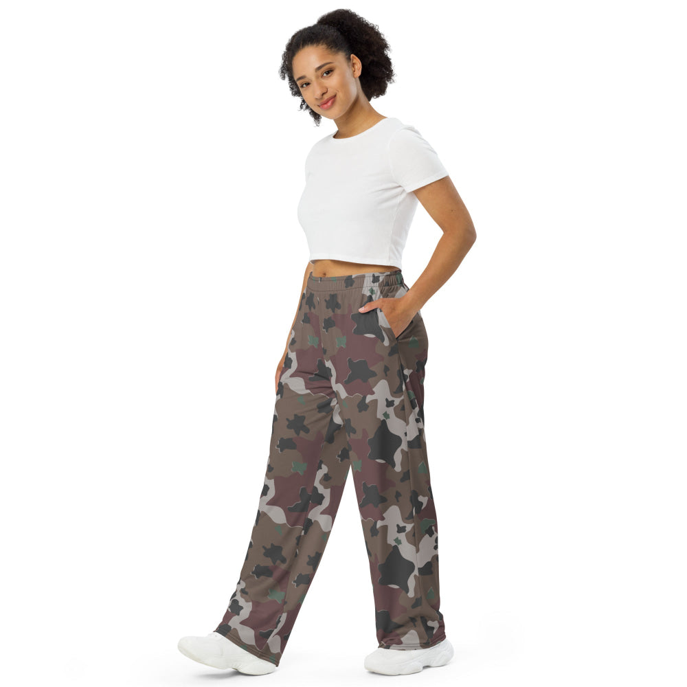 American WW2 Marine Experimental CAMO unisex wide-leg pants - Unisex Wide-Leg Pants