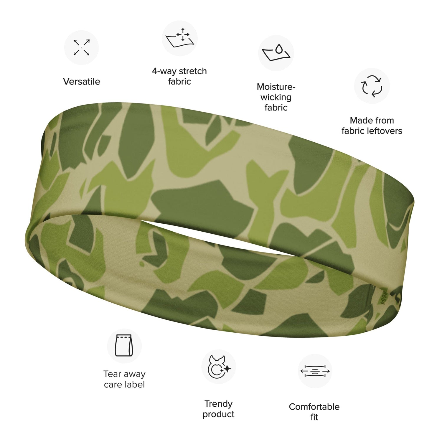 American WW2 Parachute CAMO Headband - M - Headbands