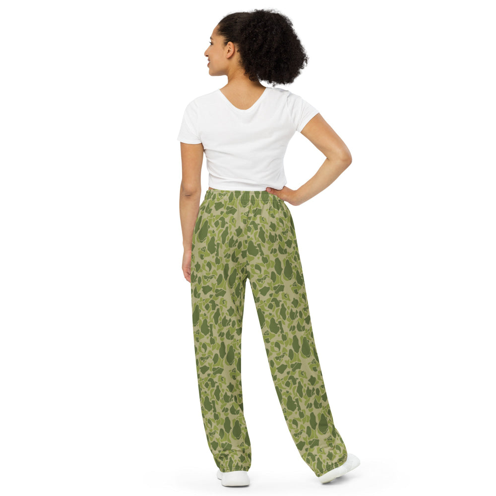 American WW2 Parachute CAMO unisex wide-leg pants - Unisex Wide-Leg Pants