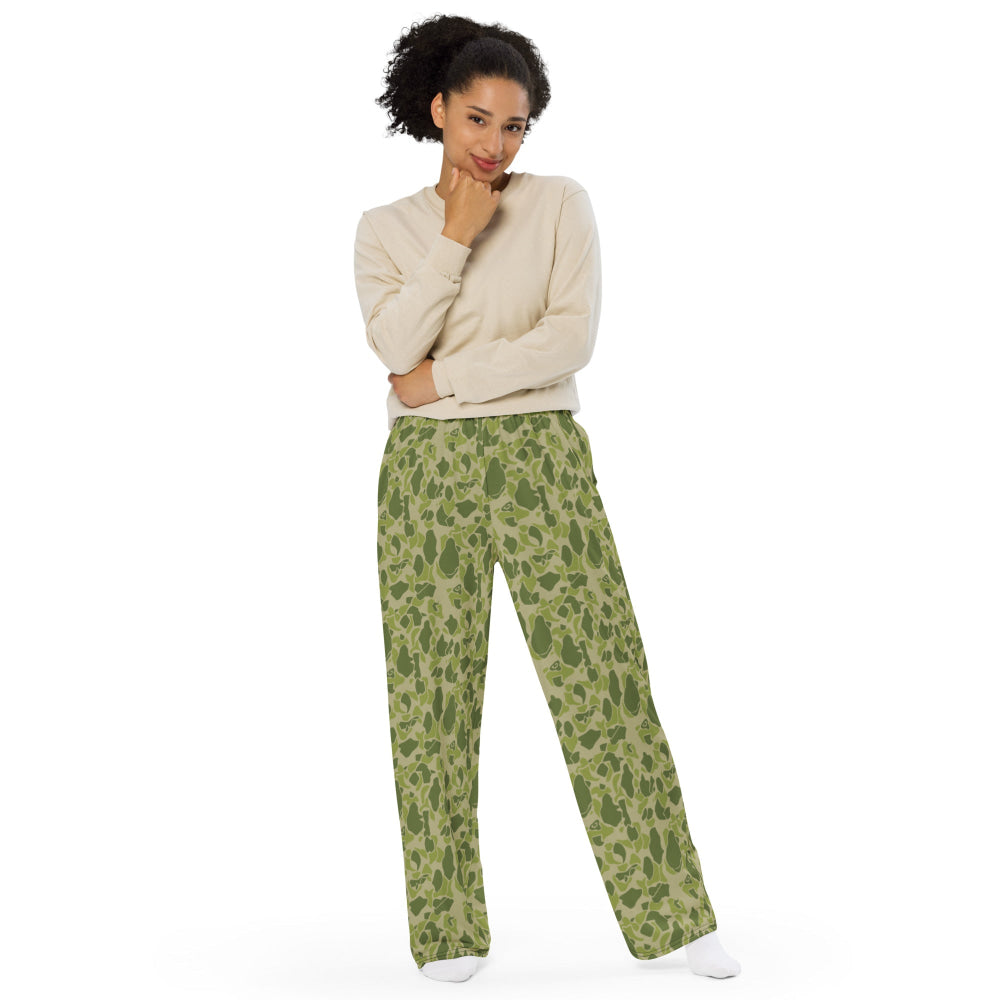 American WW2 Parachute CAMO unisex wide-leg pants - Unisex Wide-Leg Pants