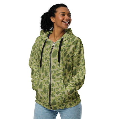 American WW2 Parachute CAMO Unisex zip hoodie - Zip Hoodie