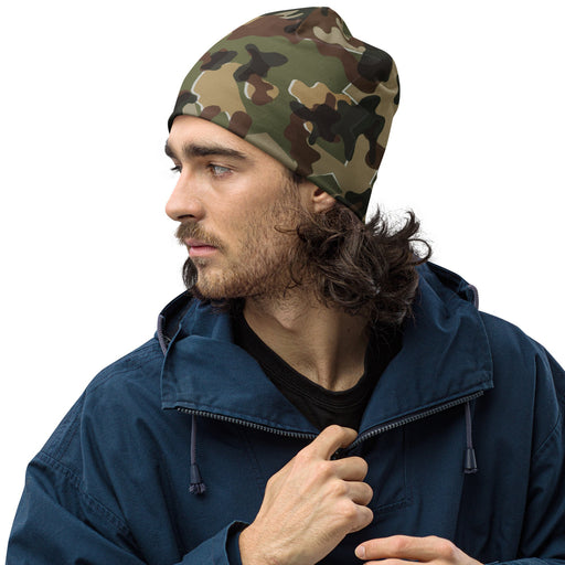 Amoeba Alpine Fleck Heritage CAMO Beanie - S - Head