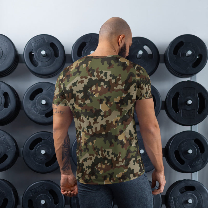 Amoeba Alpine Fleck Heritage CAMO Mens Athletic T-Shirt - Shirt