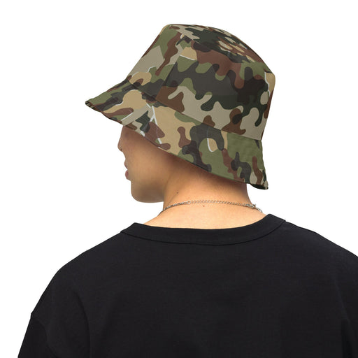 Amoeba Alpine Fleck Heritage CAMO Reversible Bucket Hat - S/M - Head