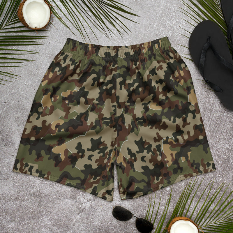 Amoeba Alpine Fleck Heritage CAMO Unisex Athletic Long Shorts