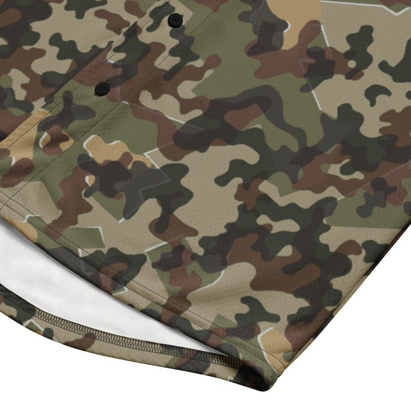 Amoeba Alpine Fleck Heritage CAMO Unisex Baseball Jersey