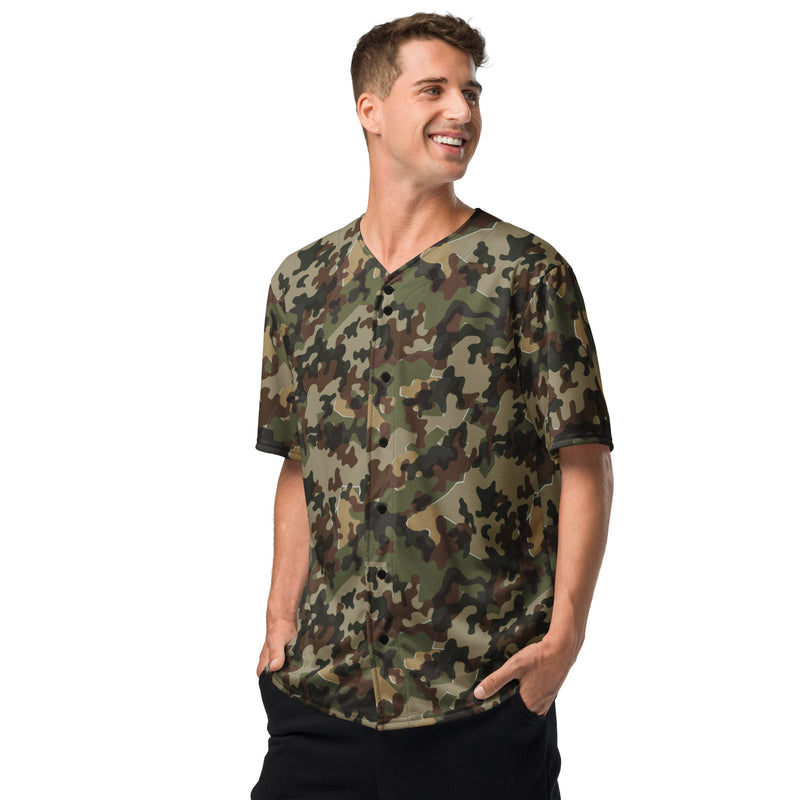 Amoeba Alpine Fleck Heritage CAMO Unisex Baseball Jersey