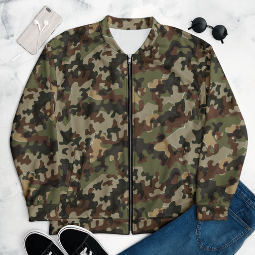 Amoeba Alpine Fleck Heritage CAMO Unisex Bomber Jacket - XS
