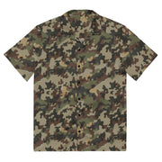 Amoeba Alpine Fleck Heritage CAMO Unisex Short-Sleeve Button Shirt - 2XS - Button-Up