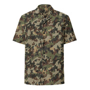 Amoeba Alpine Fleck Heritage CAMO Unisex Short-Sleeve Button Shirt - Button-Up