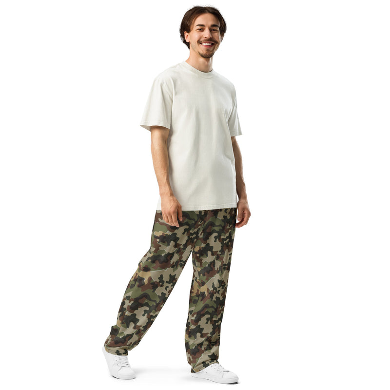 Amoeba Alpine Fleck Heritage CAMO Unisex Wide-Leg Joggers